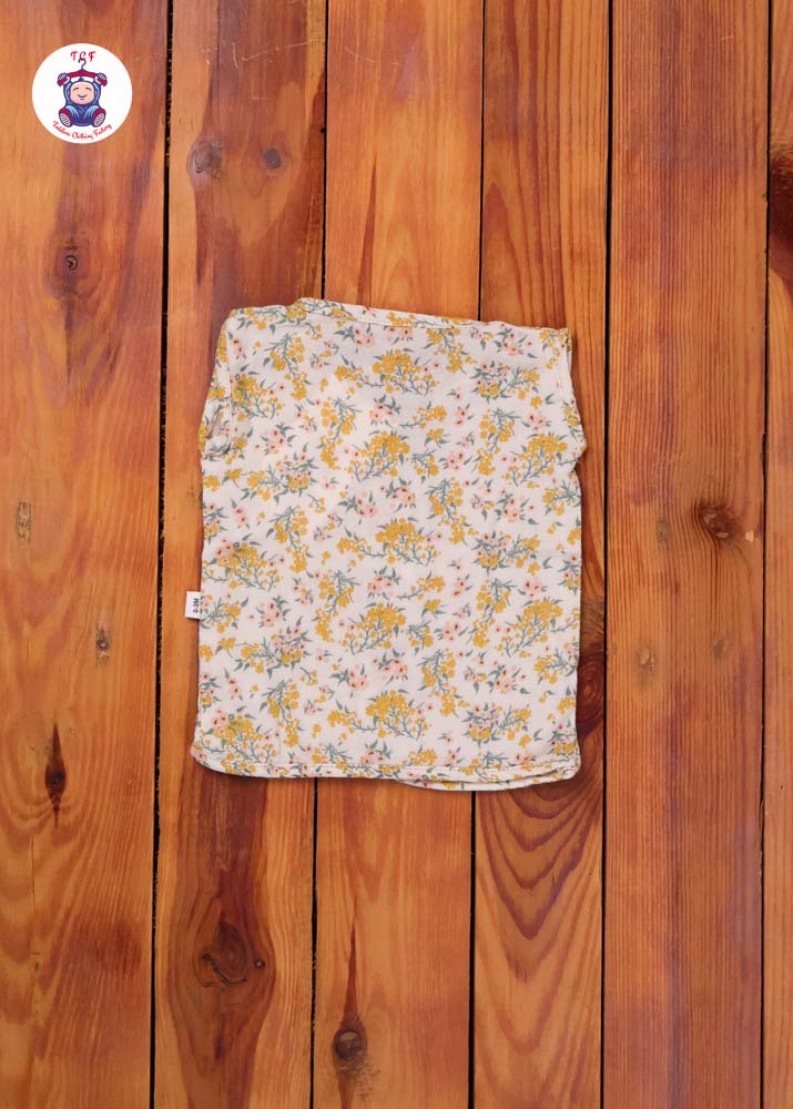 Mustard Floral - Unisex Muslin Jabla
