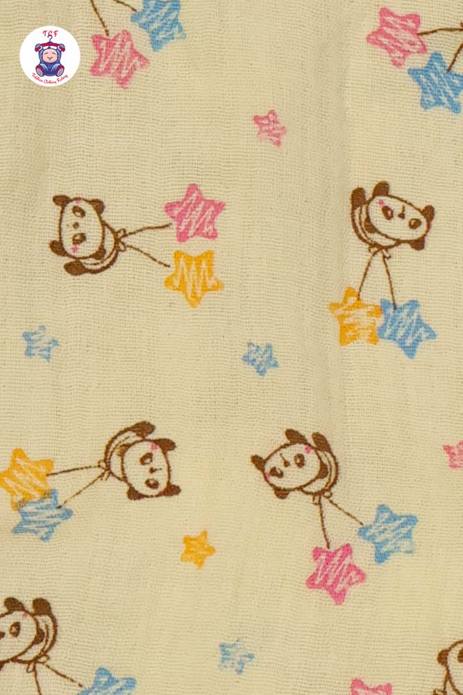 Yellow Teddy - Unisex Muslin Pyjama Sets