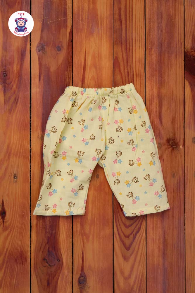 Yellow Teddy - Unisex Muslin Pyjama Sets