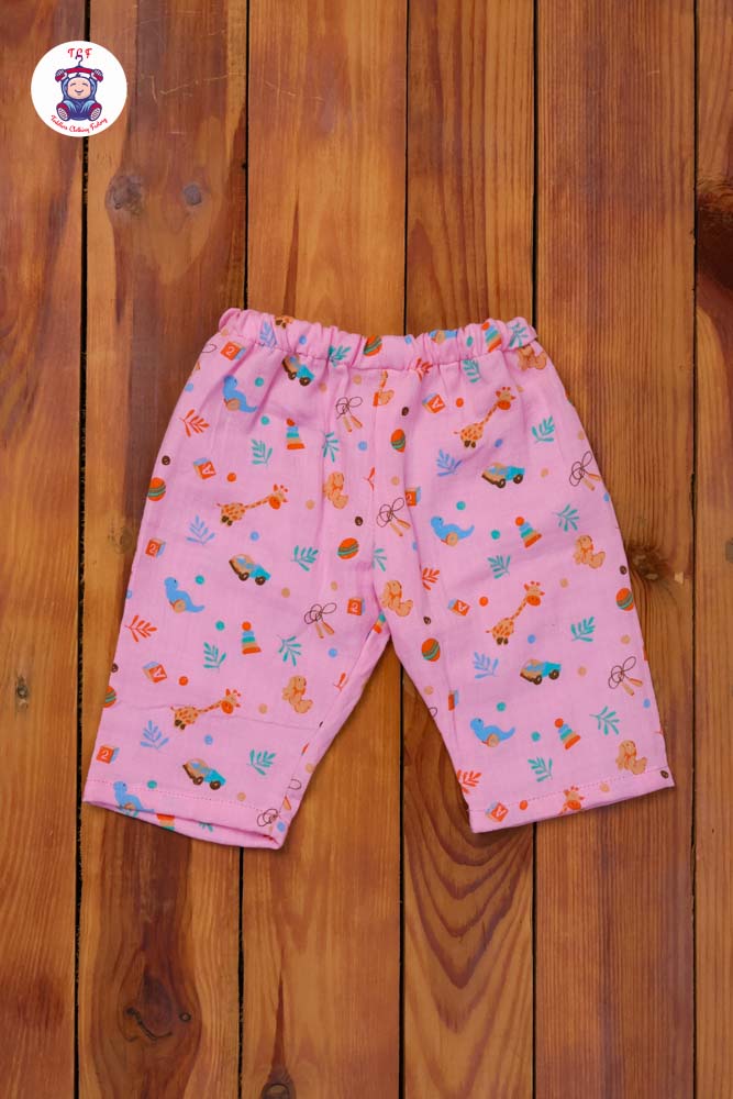 Pink Leaf - Unisex Muslin Pyjama Sets