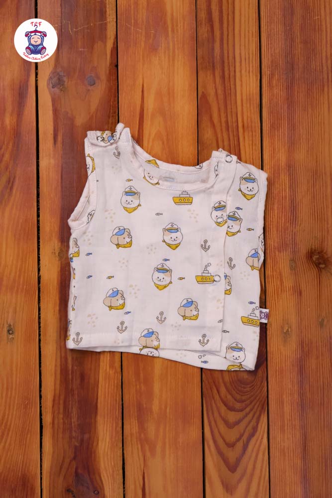 Cream Kitty - Unisex Muslin Pyjama Sets