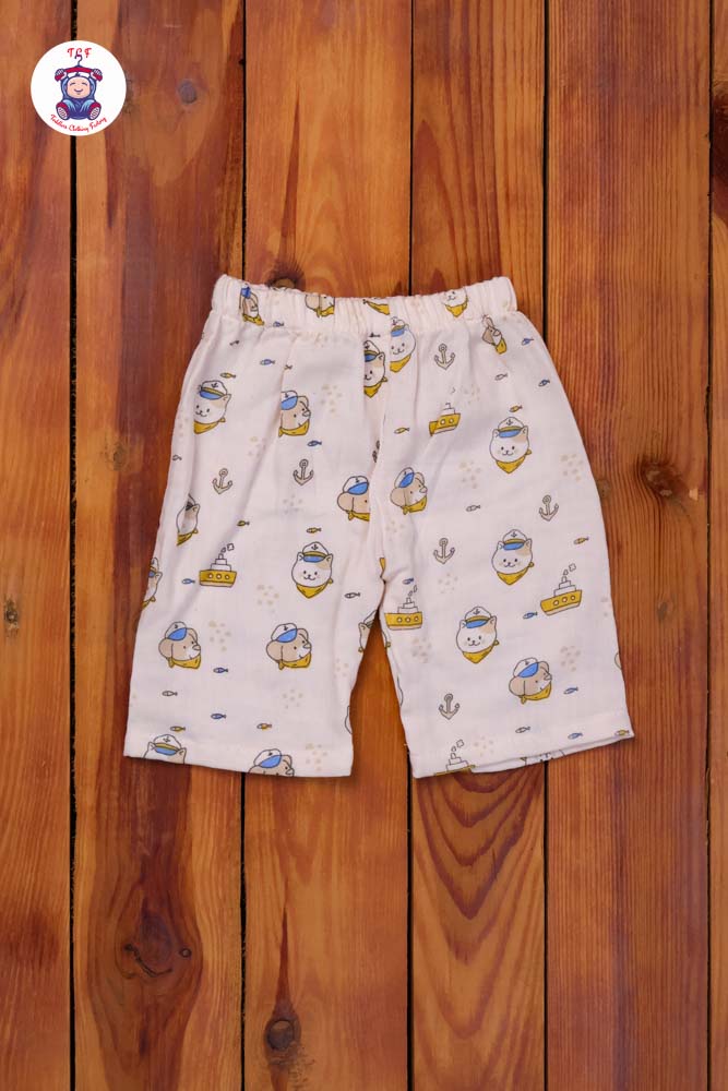 Cream Kitty - Unisex Muslin Pyjama Sets