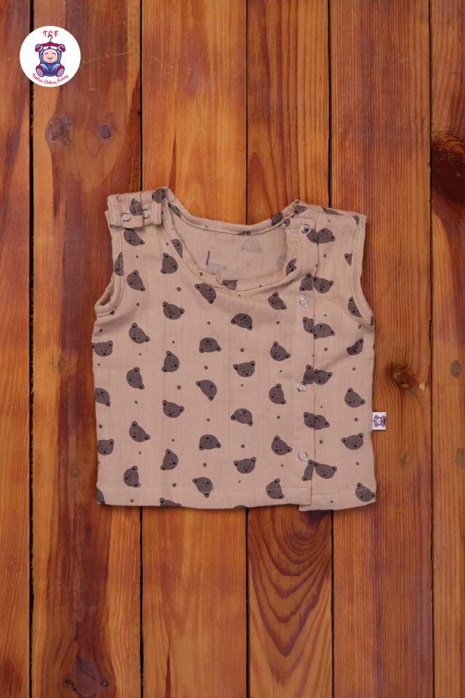 Brown Teddy - Unisex Muslin Pyjama Sets
