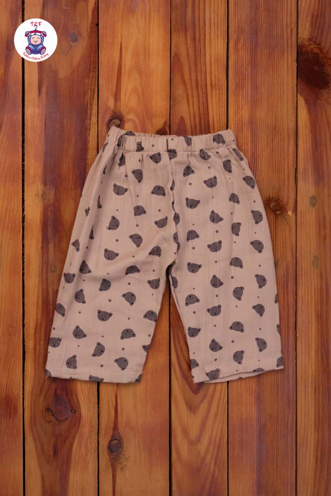 Brown Teddy - Unisex Muslin Pyjama Sets