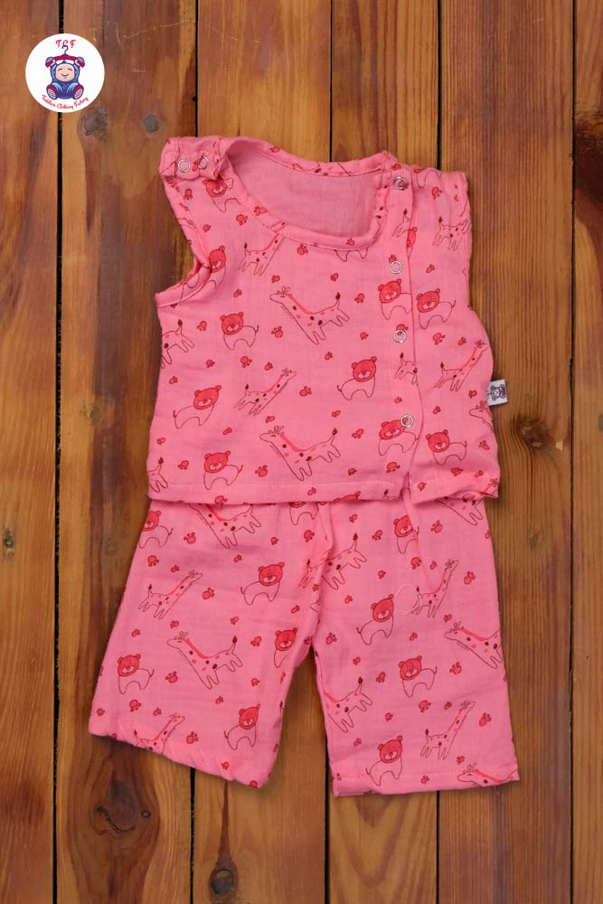 Lion & Giraffe - Unisex Muslin Pyjama Sets