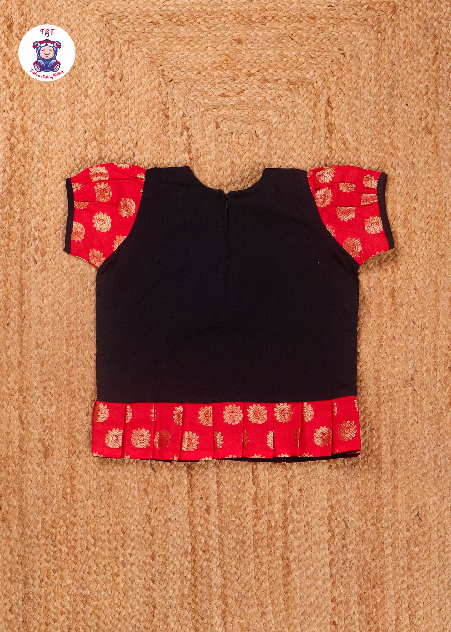 Navy Blue & Red - Pavadai Sattai