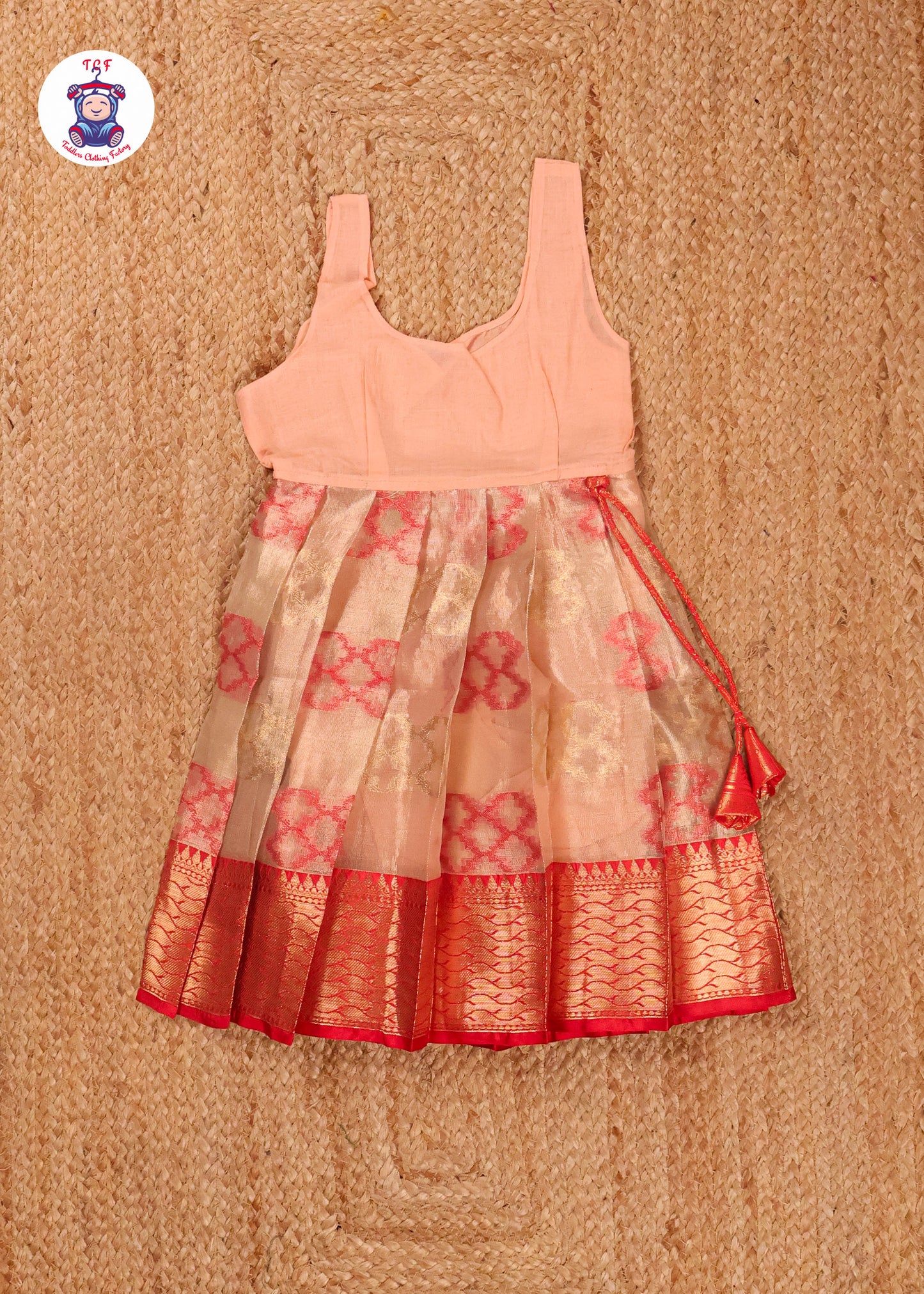 Red & Gold - Pavadai Sattai