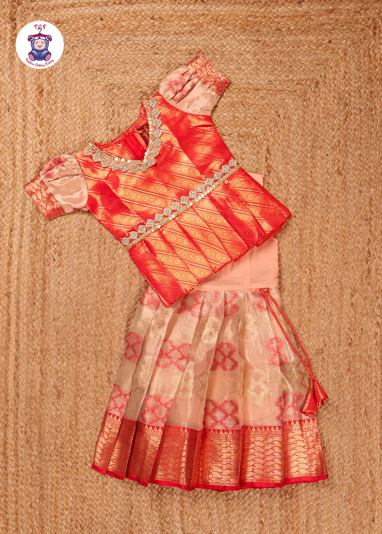 Red & Gold - Pavadai Sattai