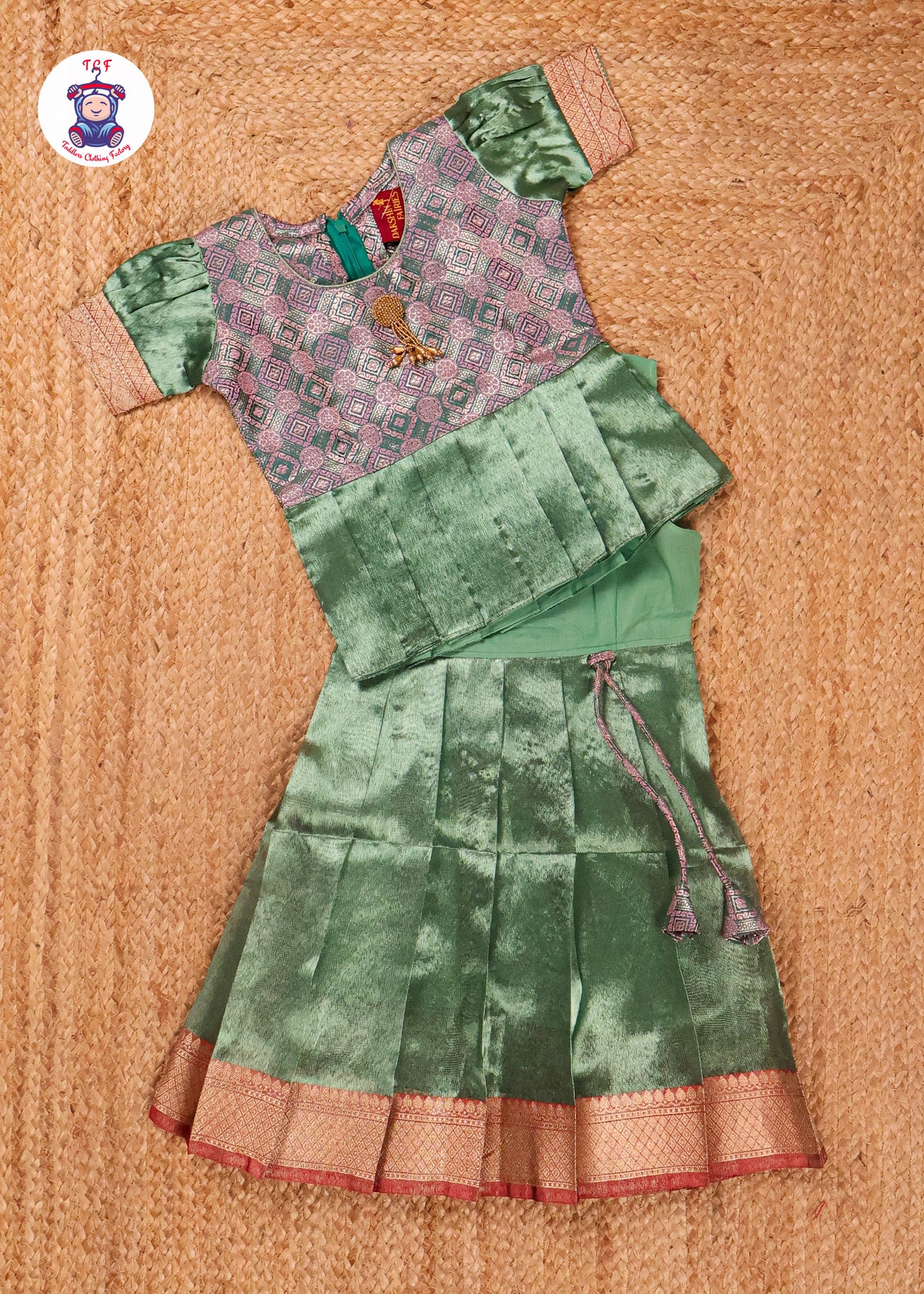 Pastel Green - Pavadai Sattai