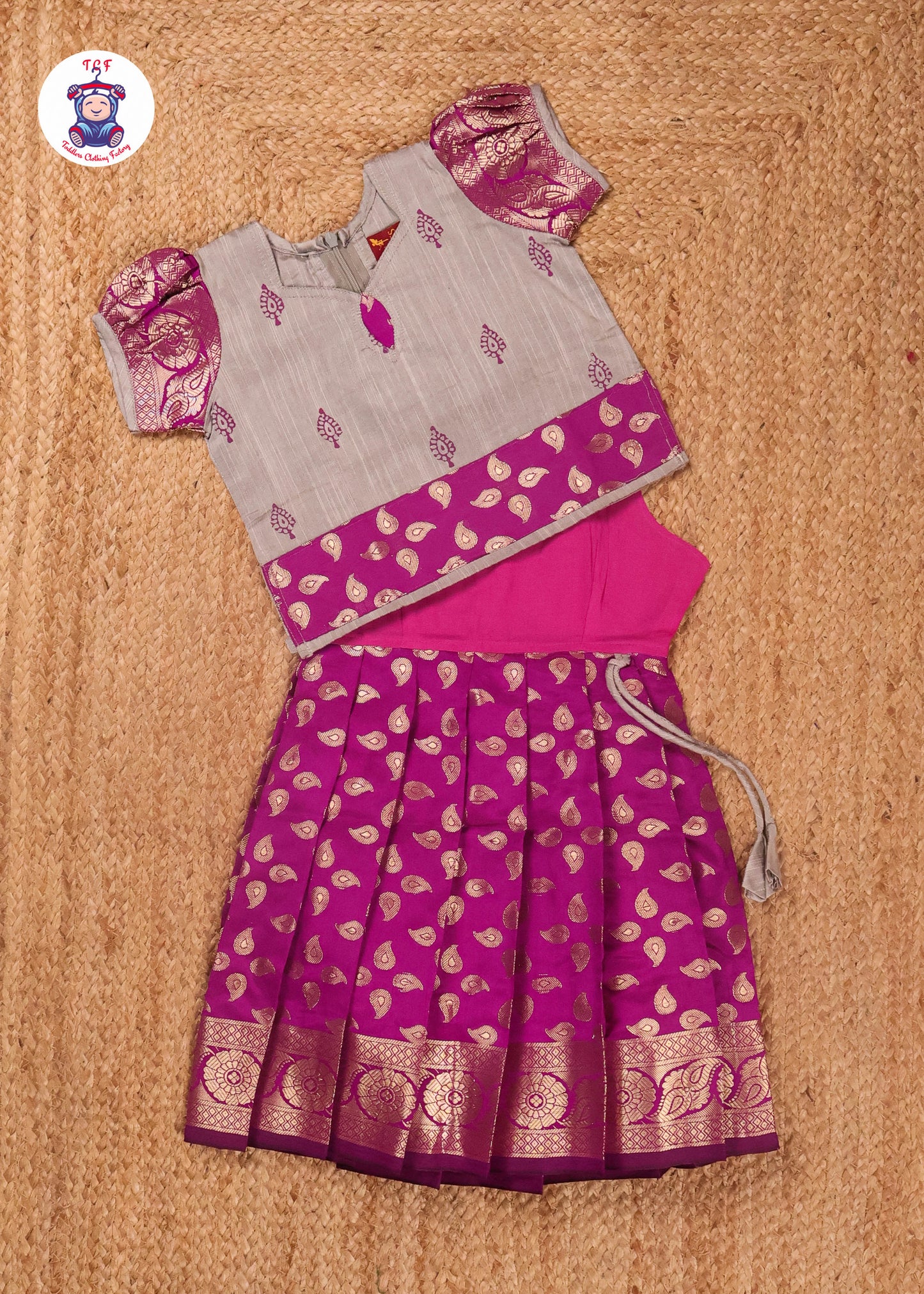 Grey & Wine - Pavadai Sattai