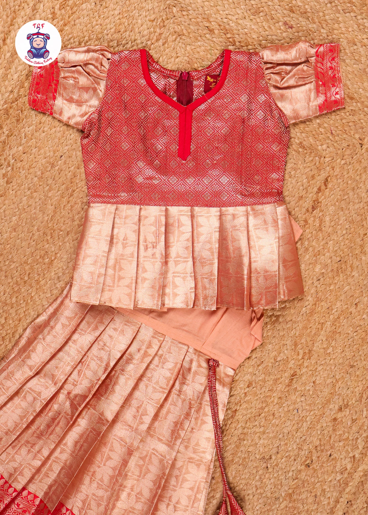 Red & Gold - Pavadai Sattai