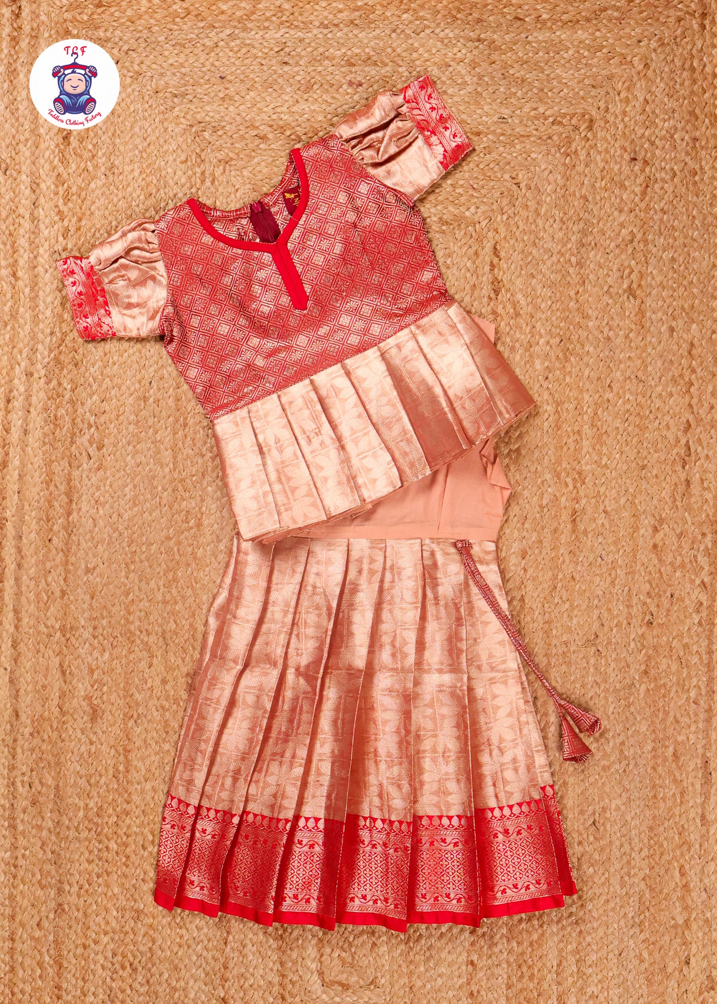 Red & Gold - Pavadai Sattai