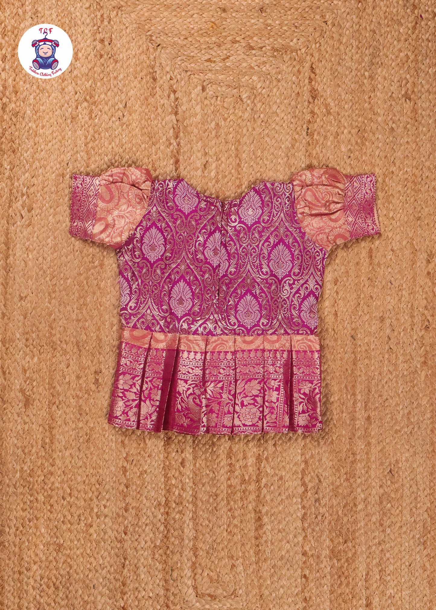 Purple & Gold - Girl's Pavadai Sattai