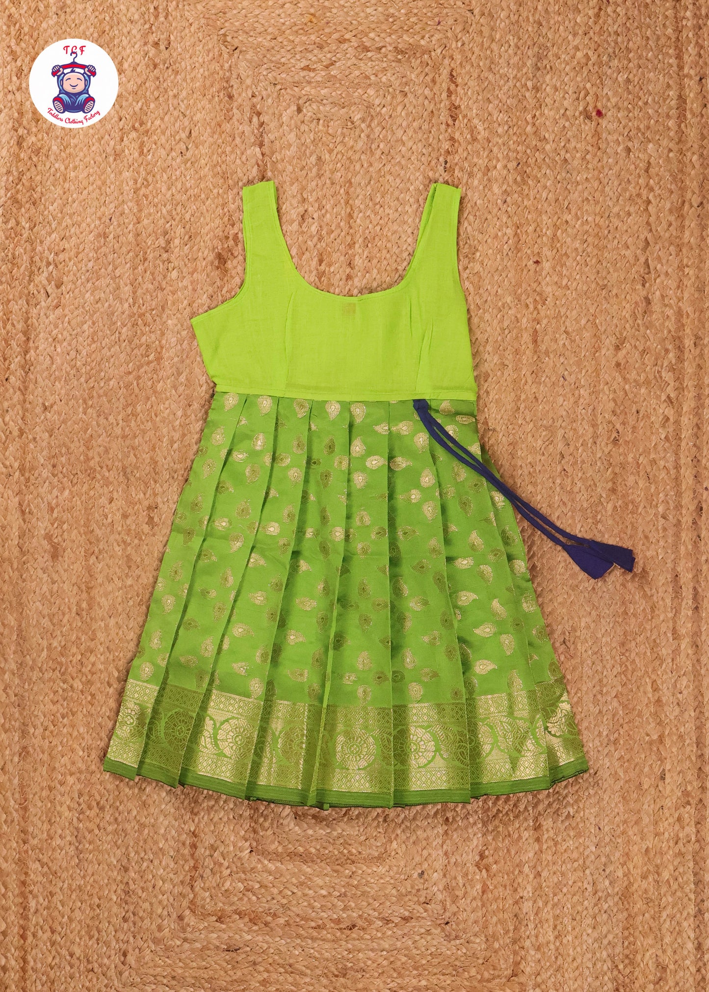 Royal Blue & Green - Pavadai Sattai