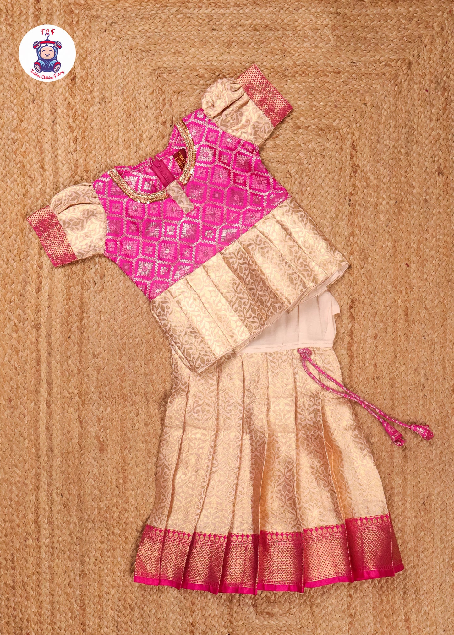Pink & Sandal - Pavadai Sattai