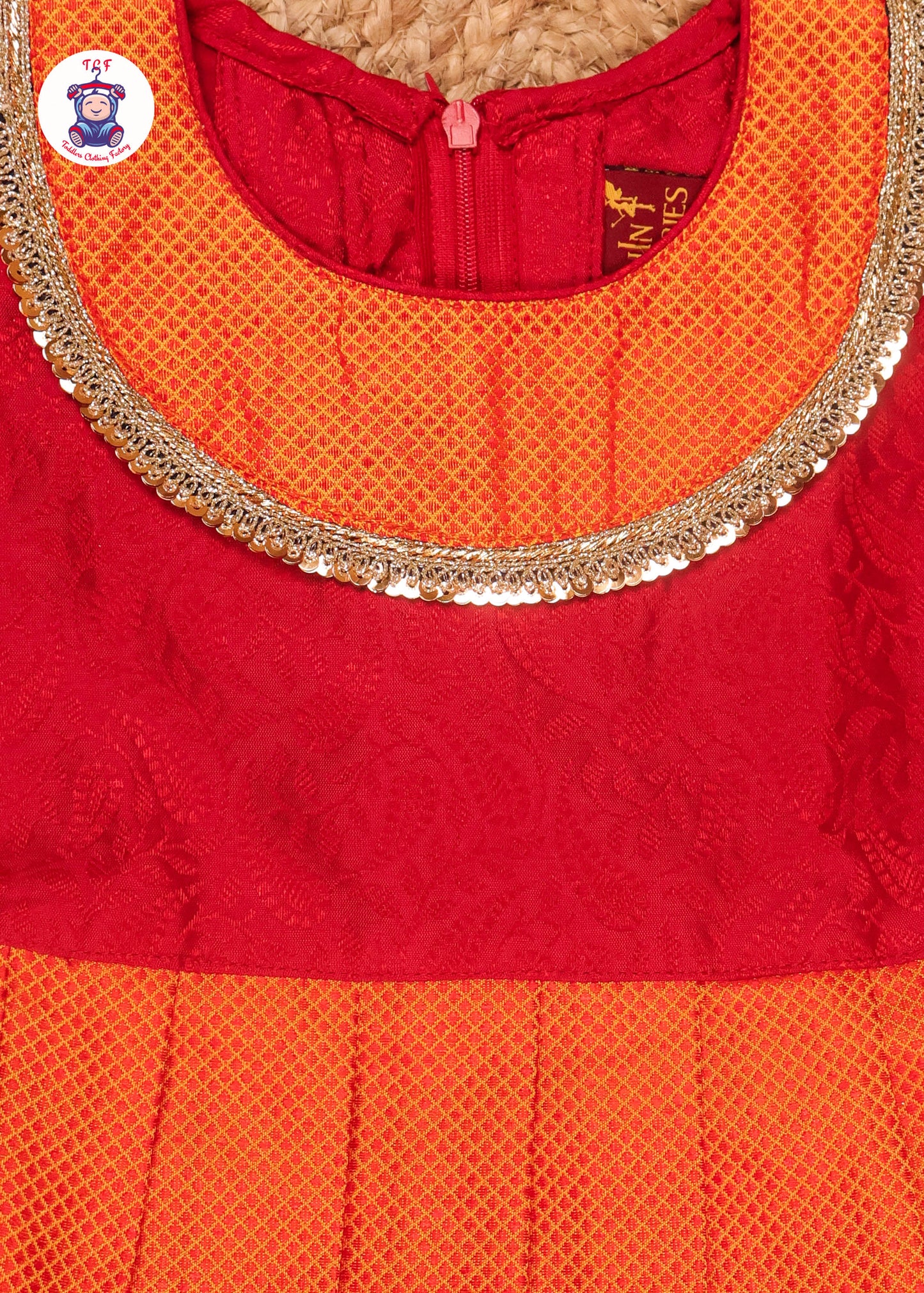Red & Orange - Pavadai Sattai