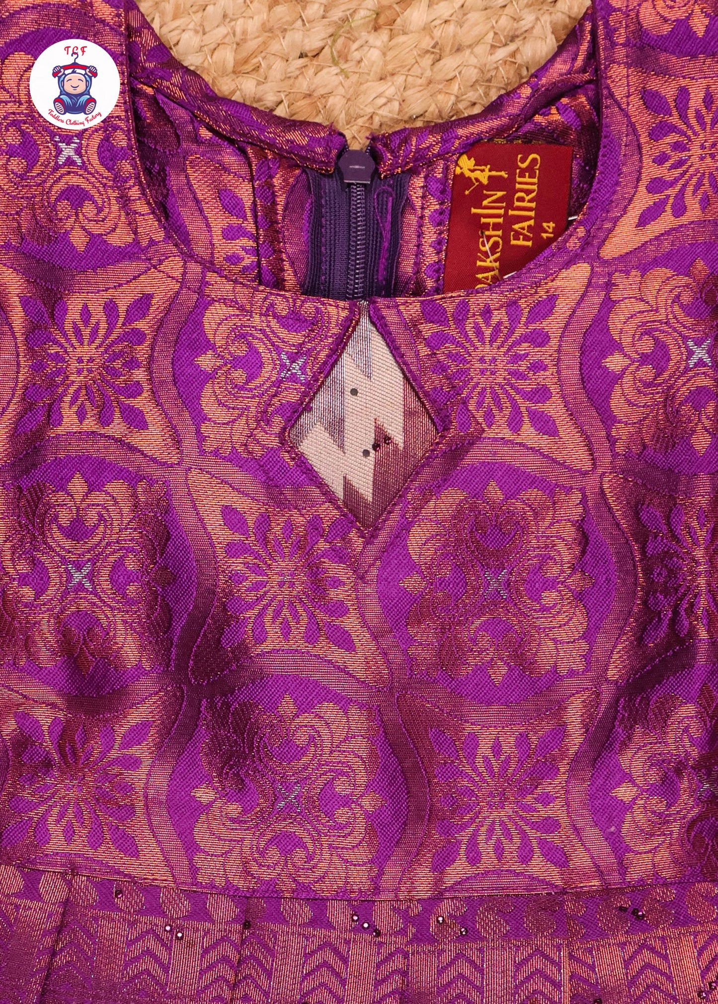 Purple & Brown - Pavadai Sattai