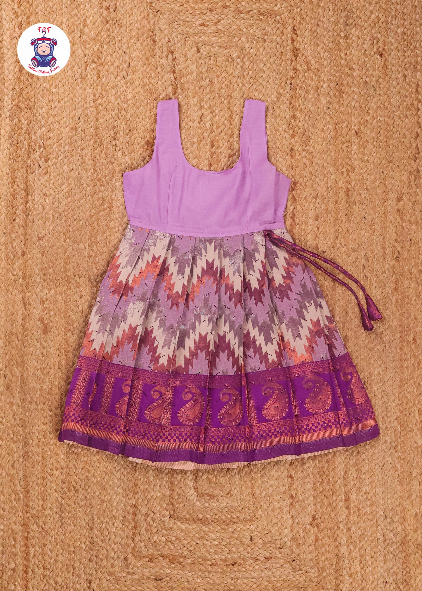 Purple & Brown - Pavadai Sattai