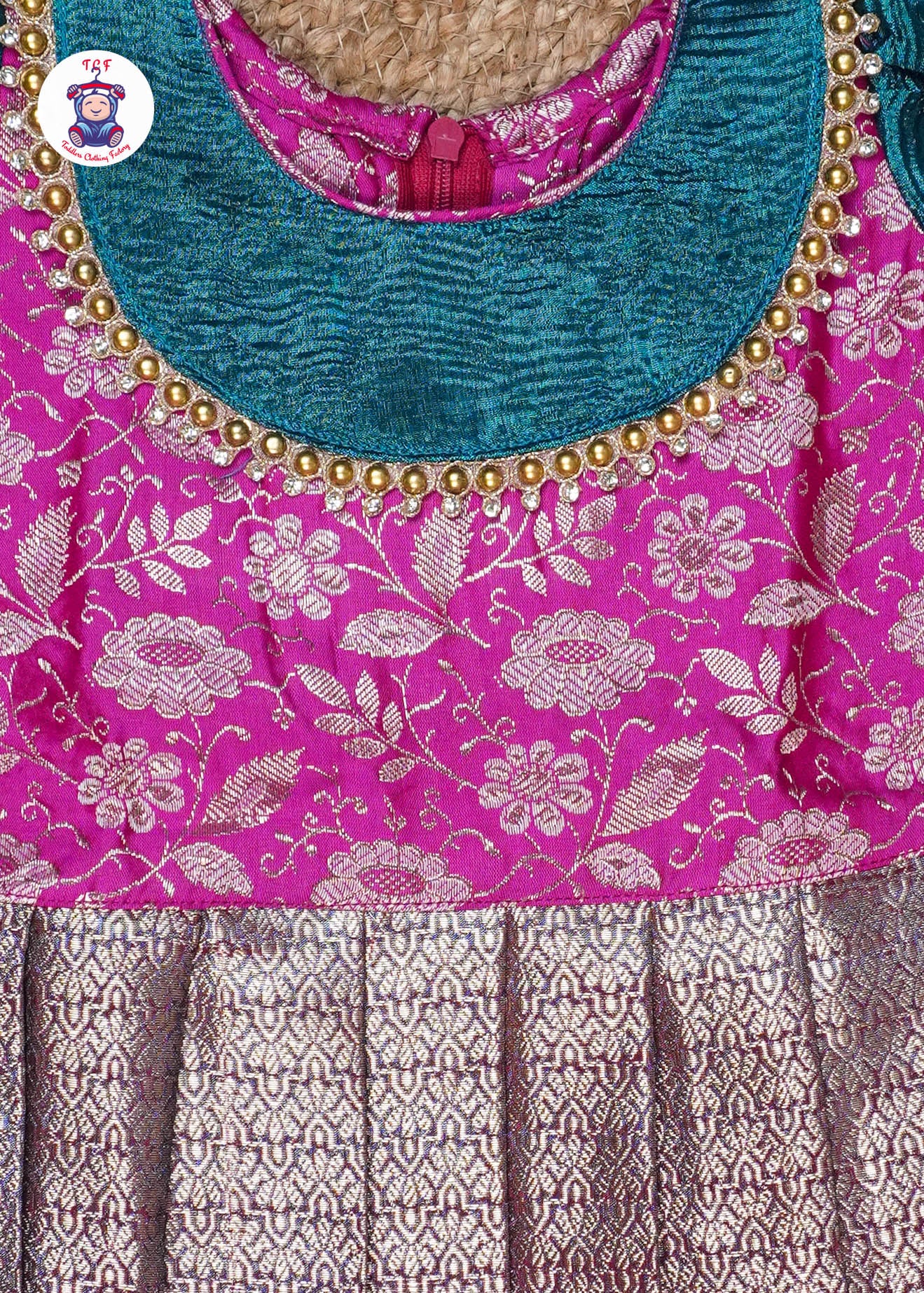 Sky Blue & Pink - Pavadai Sattai