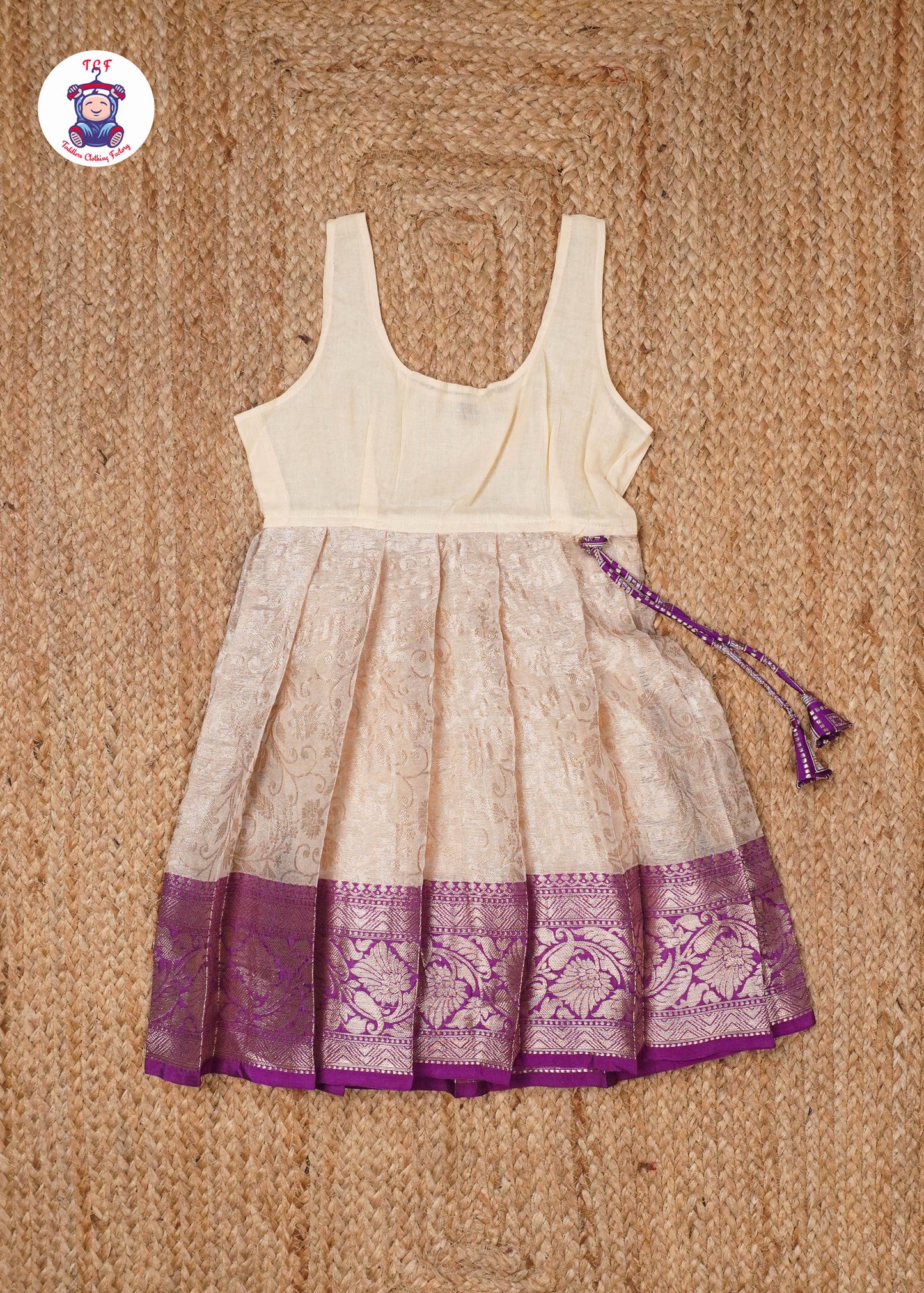 Sandal & Purple - Pavadai Sattai