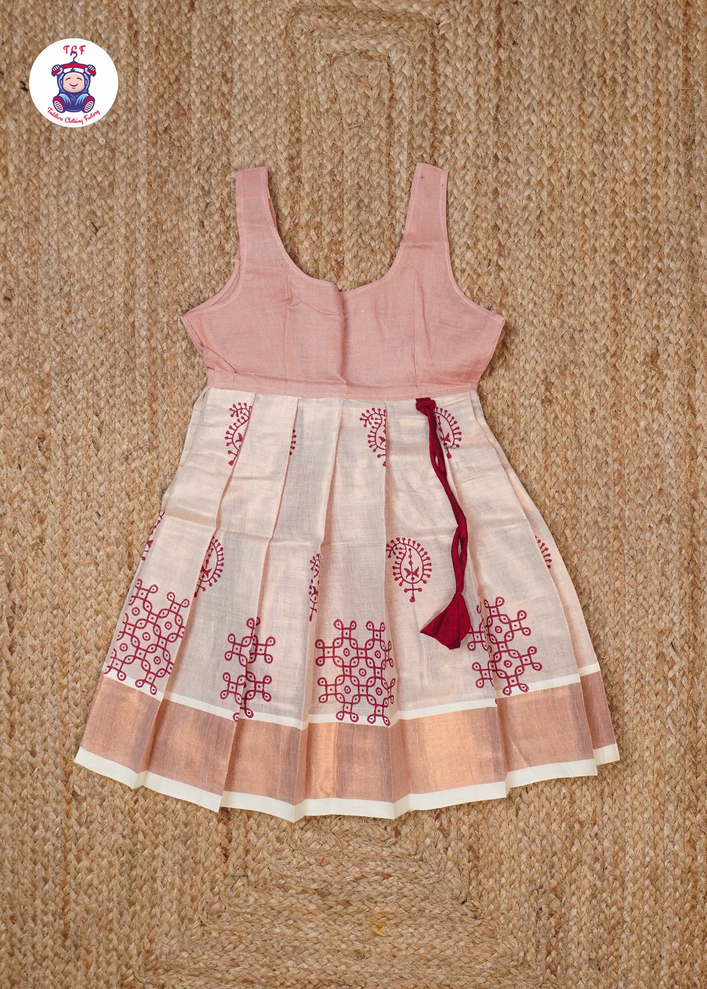 Maroon & Copper - Pavadai Sattai