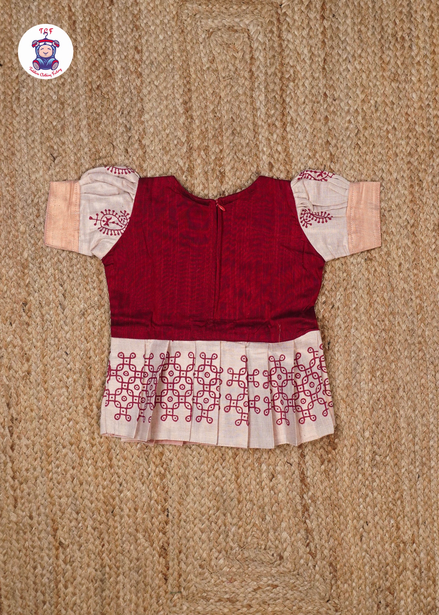 Maroon & Copper - Pavadai Sattai