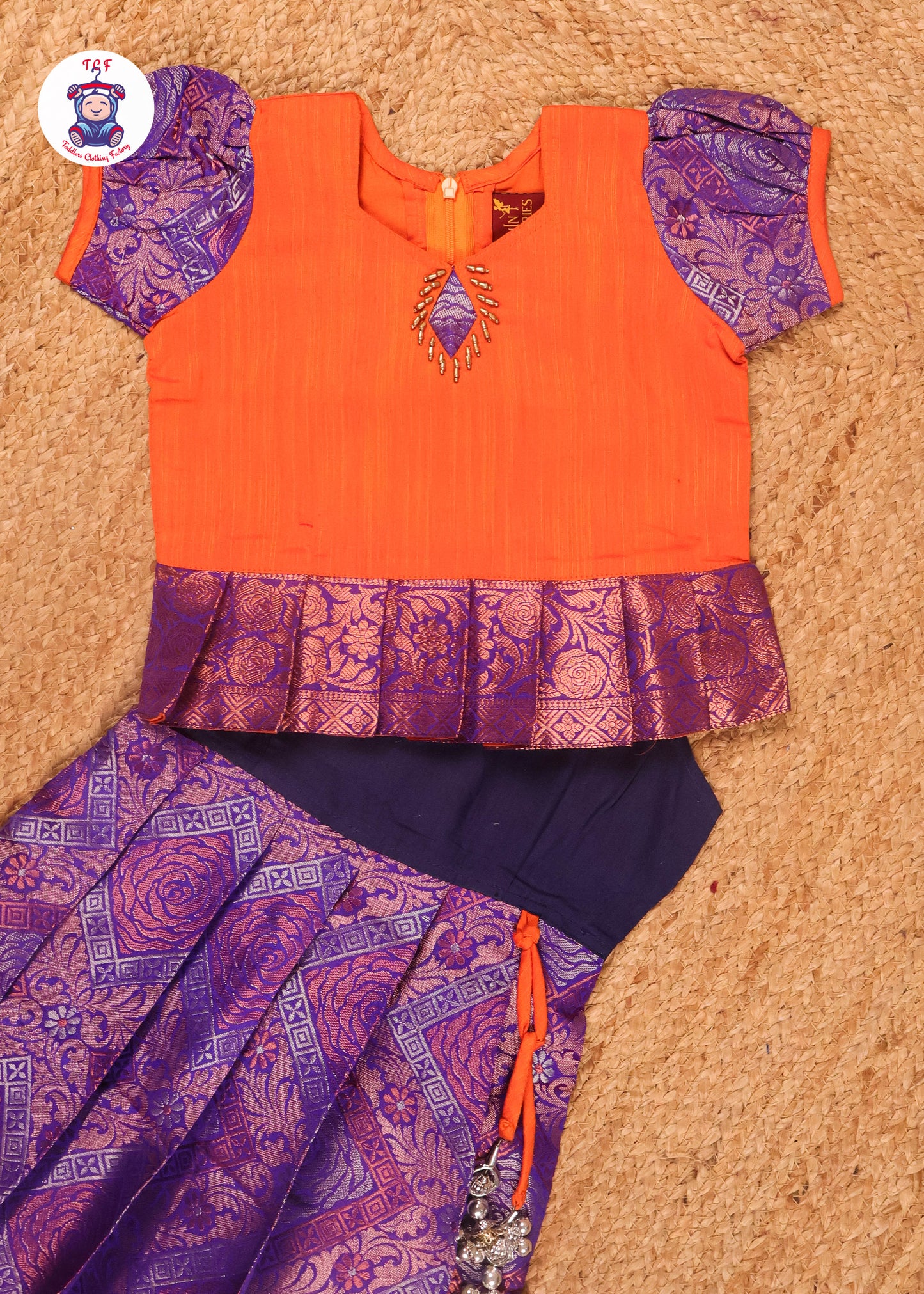 Orange & Blue - Pavadai Sattai