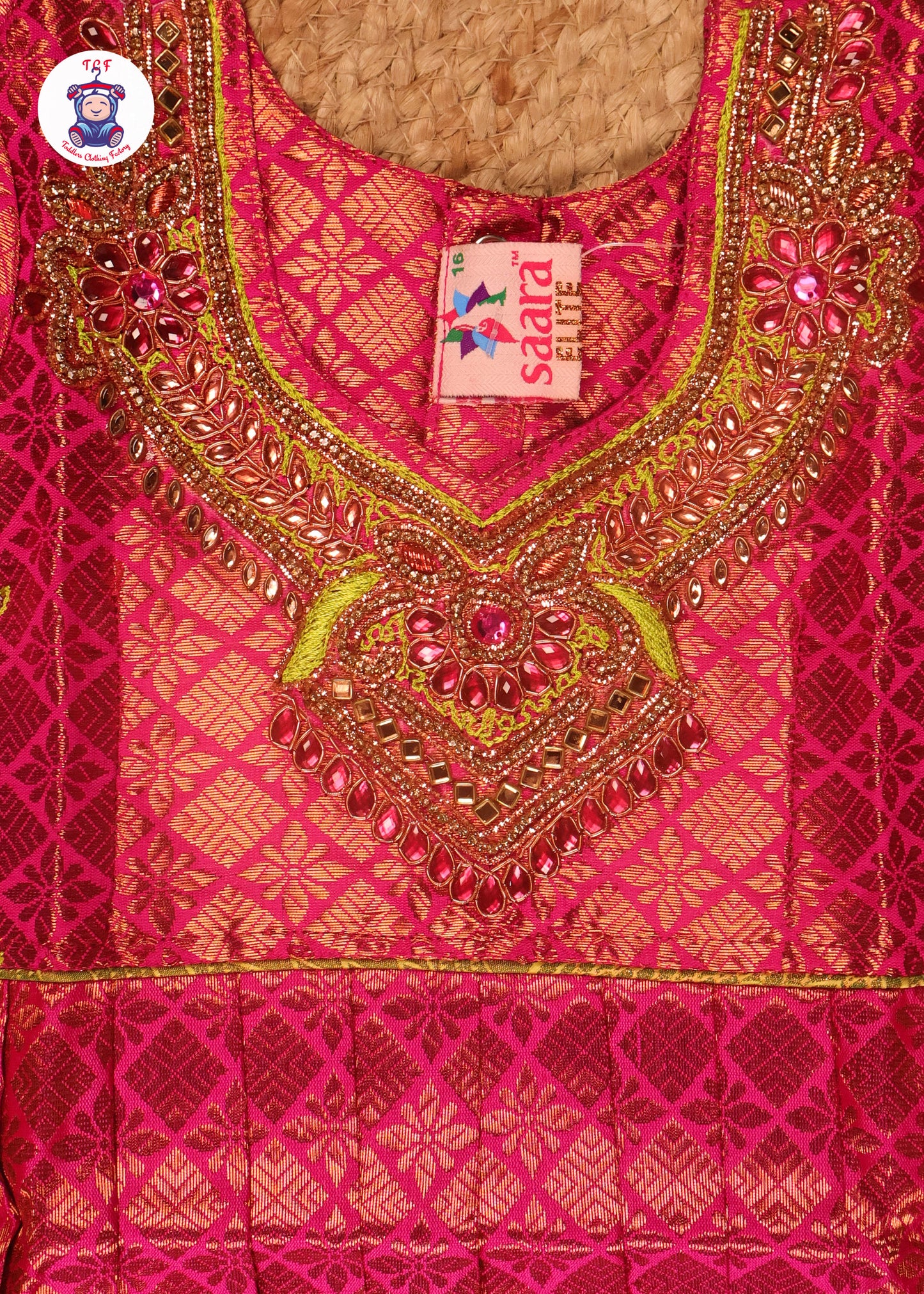 Pink & Green - Pavadai Sattai