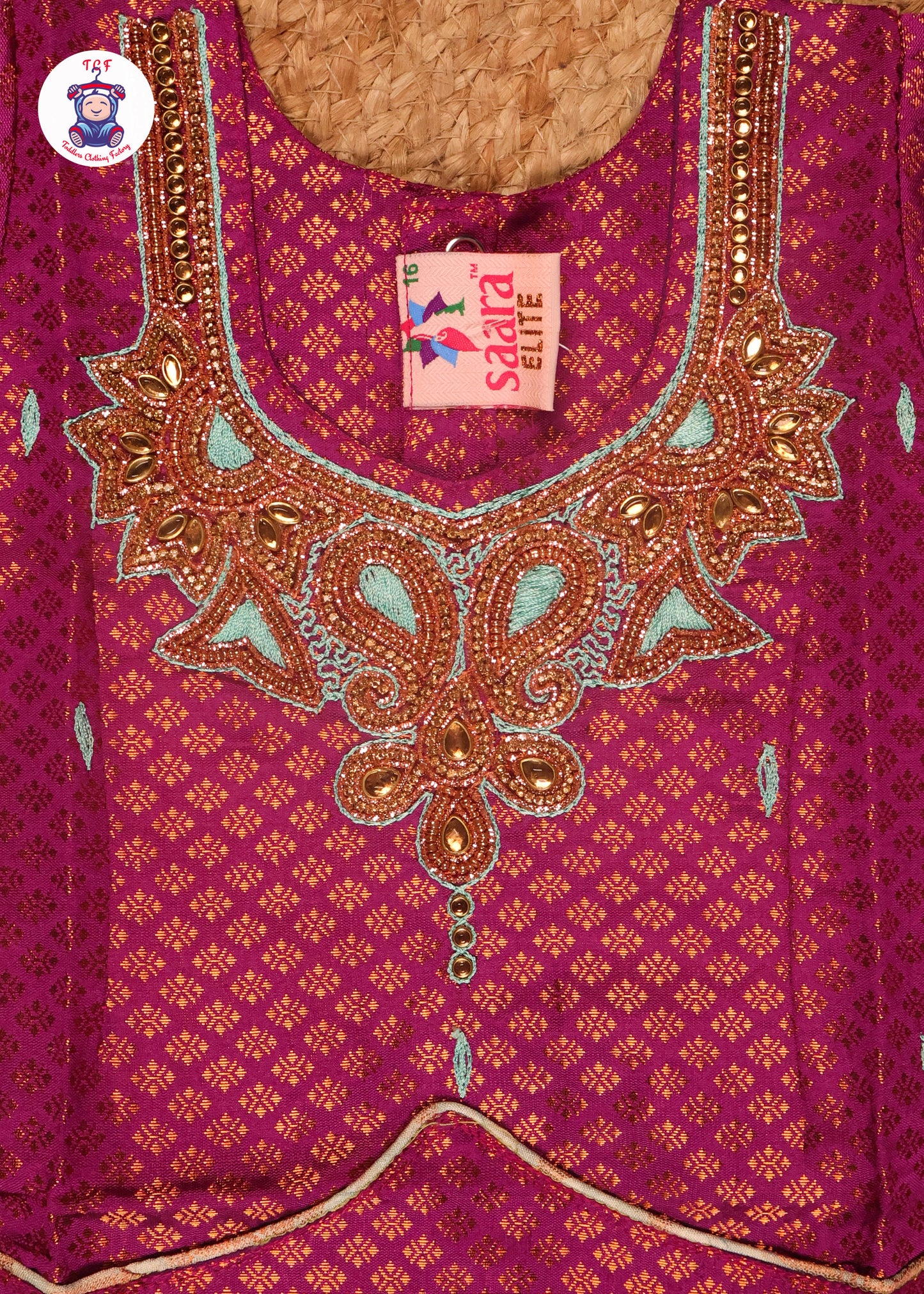 Magenta & Green - Pavadai Sattai