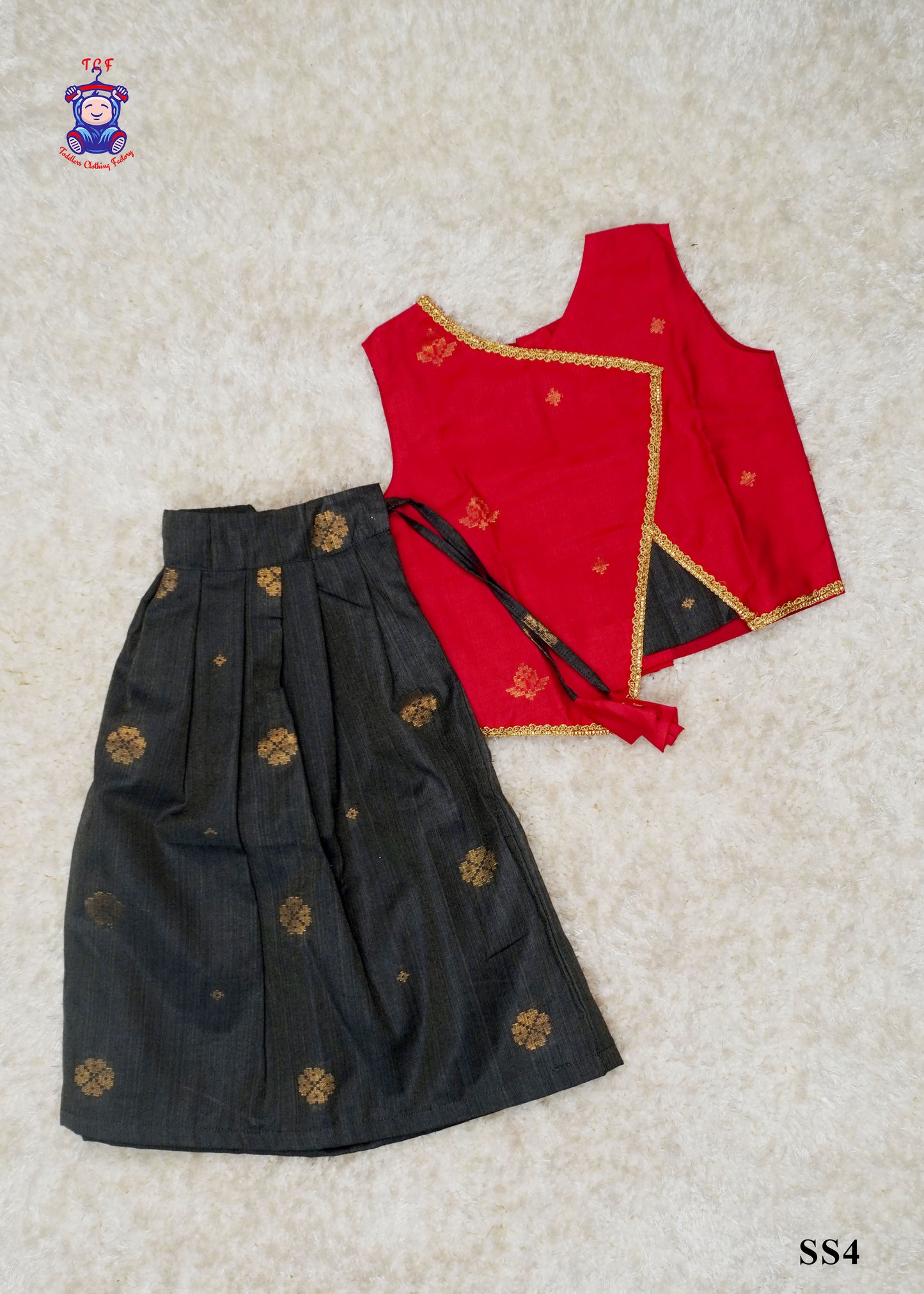 Red & Grey - Pavadai Sattai