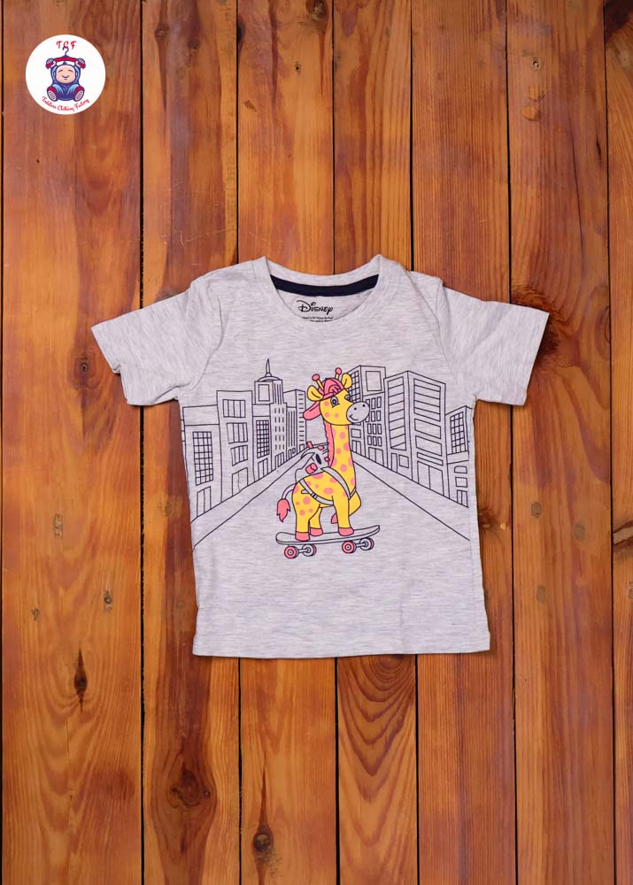 Grey & Orange - Boys T-Shirt & Shorts