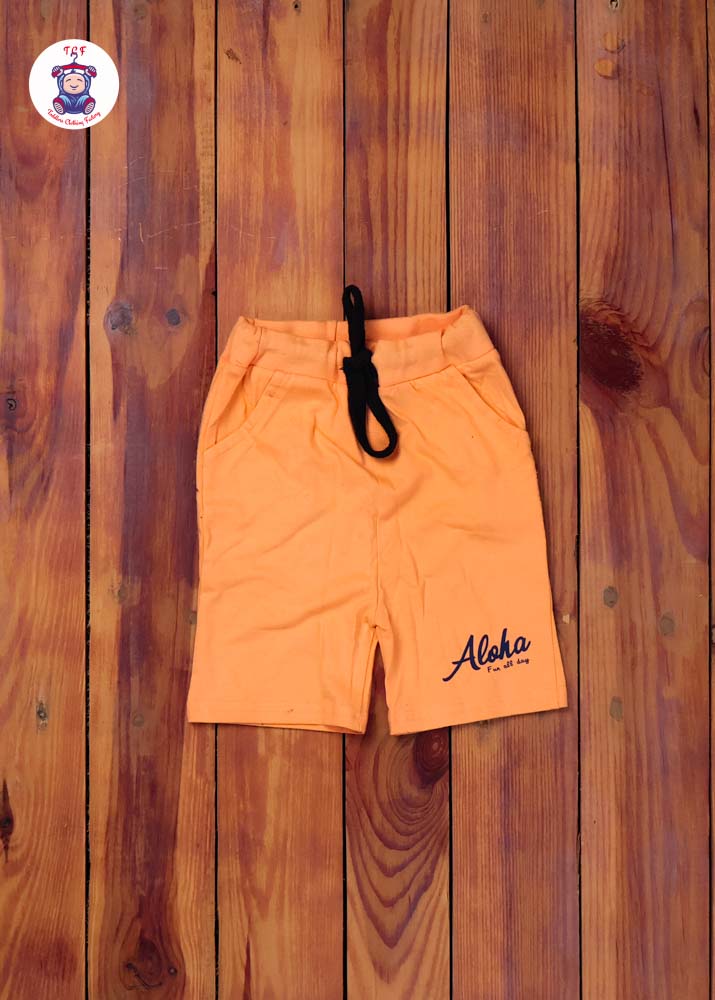 Grey & Orange - Boys T-Shirt & Shorts