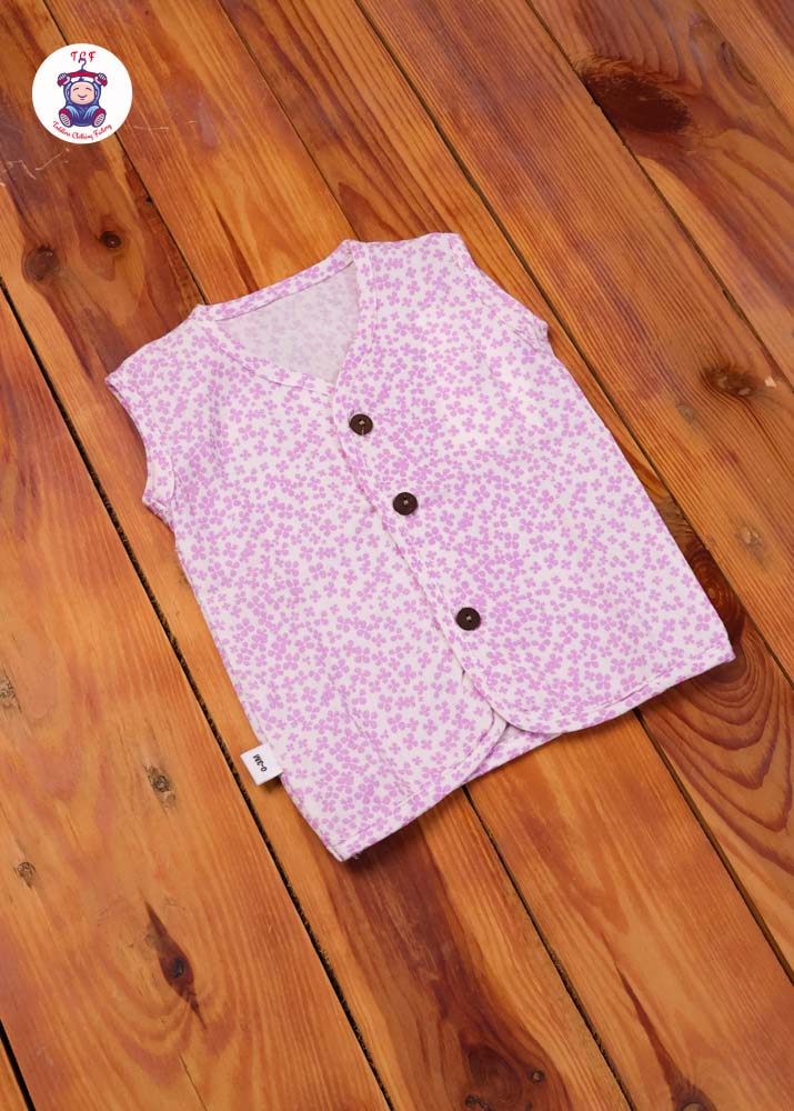 Light Pink - Unisex Muslin Printed Jabla