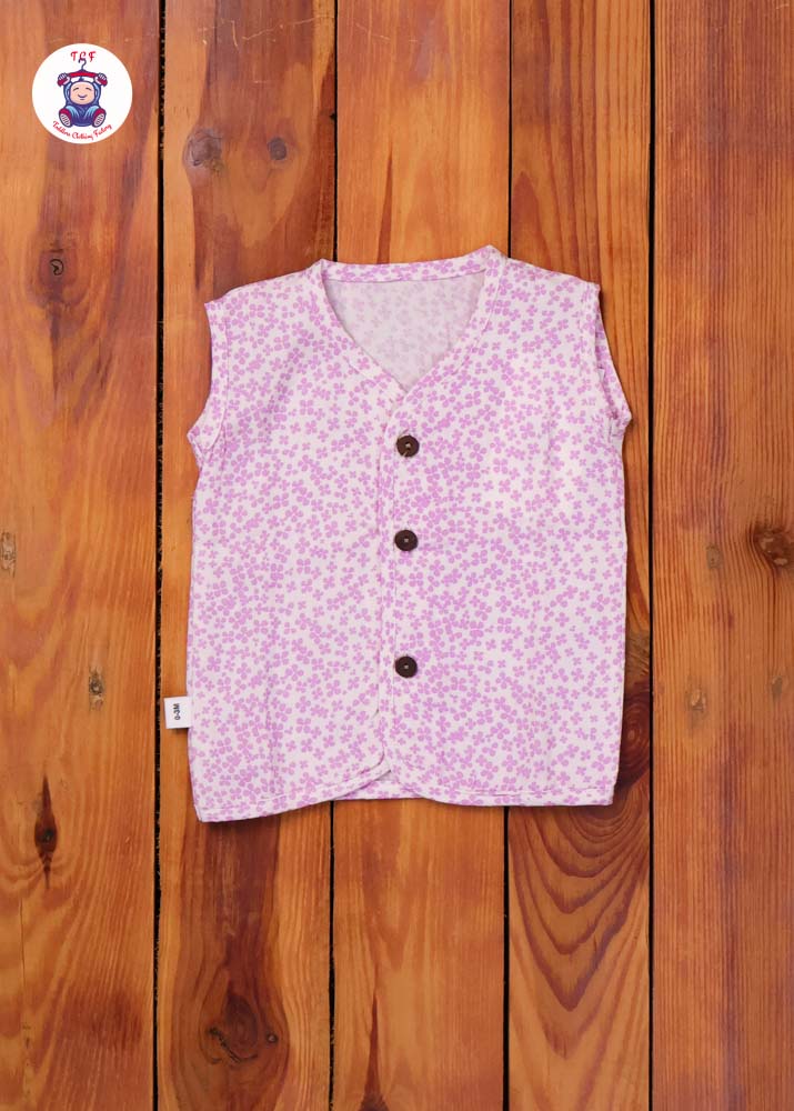 Light Pink - Unisex Muslin Printed Jabla
