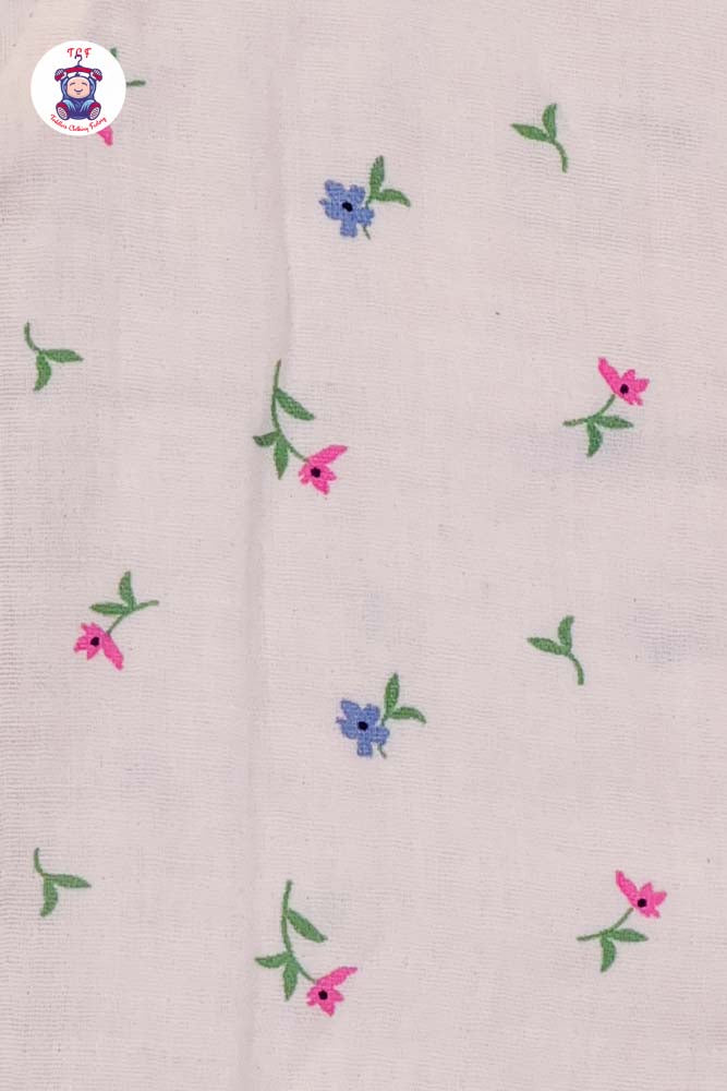 White Flower - Unisex Muslin Pyjama Sets