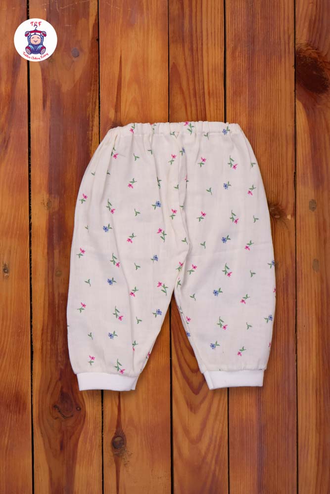 White Flower - Unisex Muslin Pyjama Sets