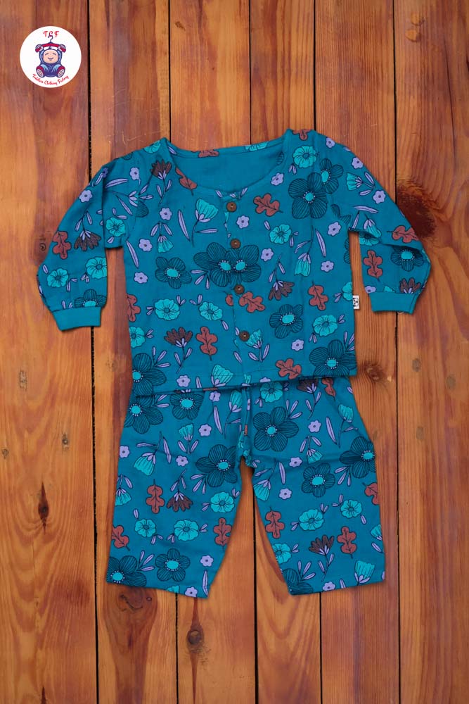 Dark Green - Unisex Muslin Pyjama Sets