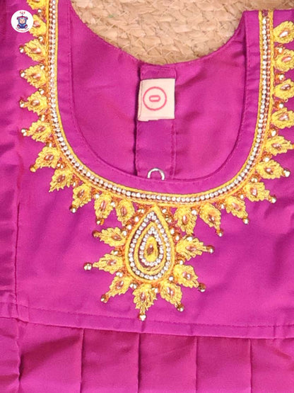 Violet & Yellow - Pavadai Sattai