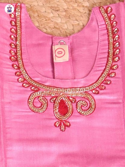 Onion Pink & Maroon - Pavadai Sattai