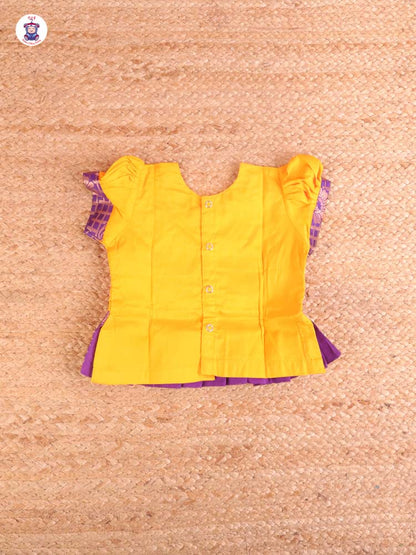 Yellow & Purple - Pavadai Sattai