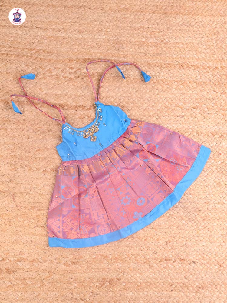 Blue - New Born Frock