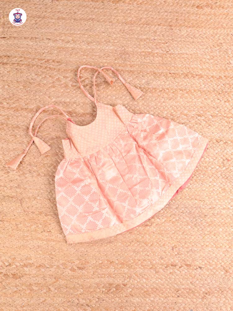 Peach - New Born Frock
