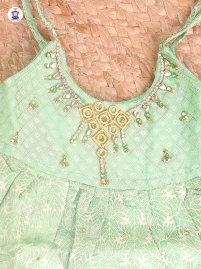 Pastel Green - New Born Frock