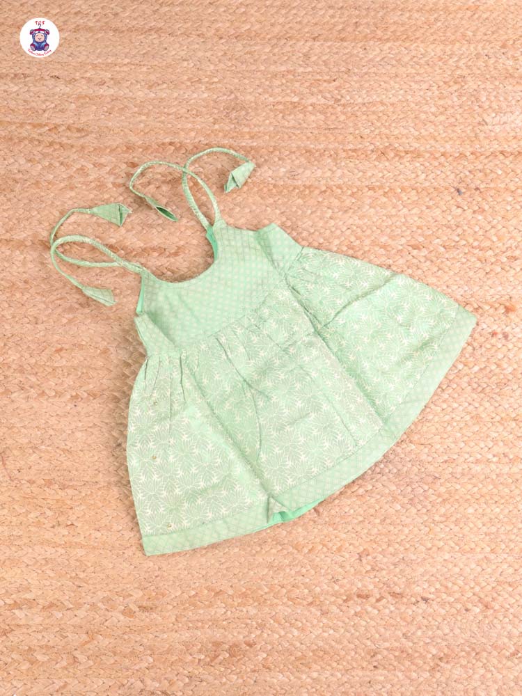 Pastel Green - New Born Frock