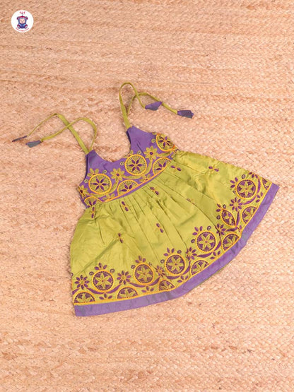 Pastel Green - Embriodered Frock