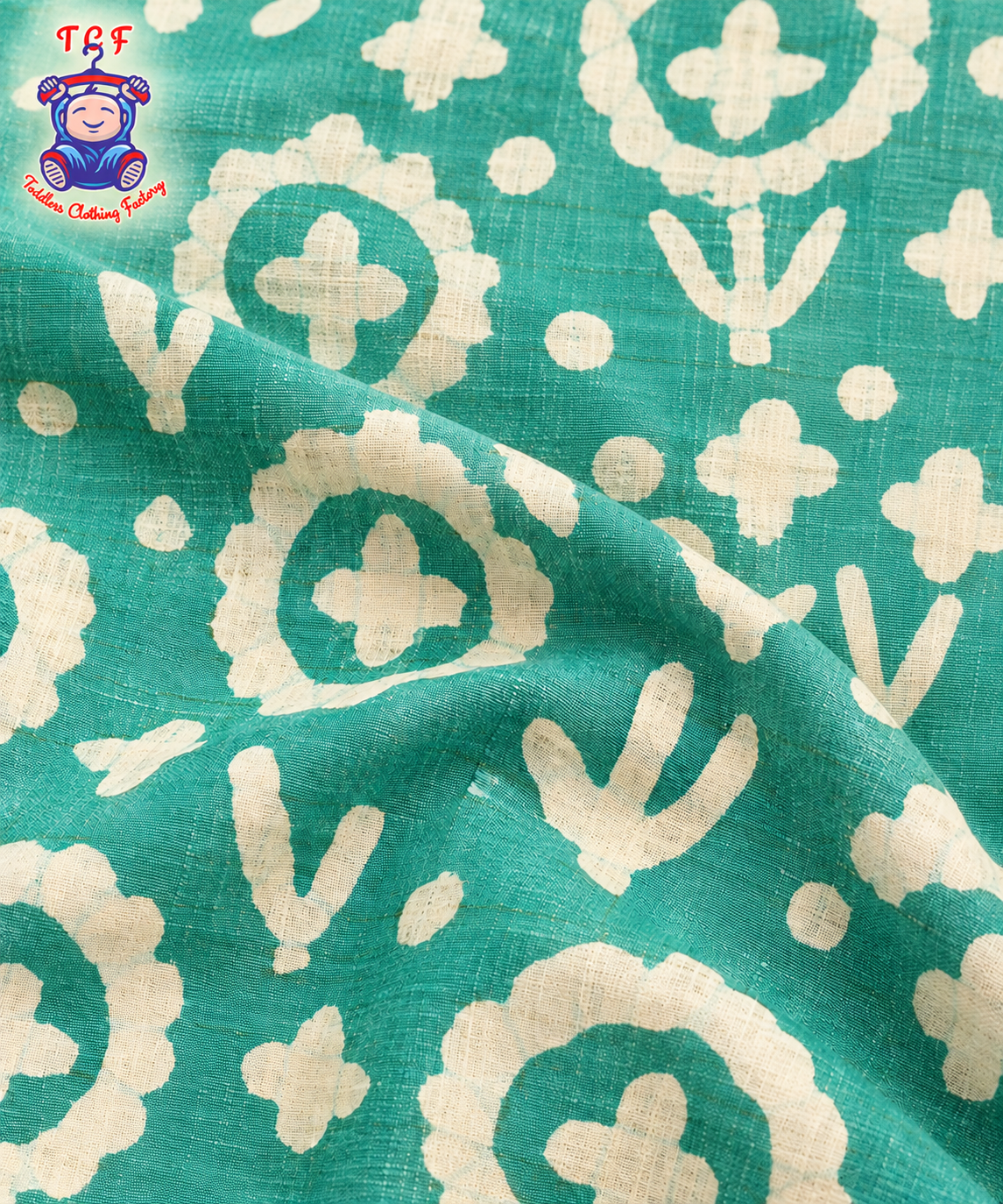Green & Beige - Boys Readymade Bhatik Shirts