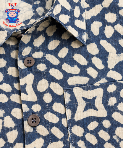 Grey & Beige - Boys Readymade Bhatik Shirts