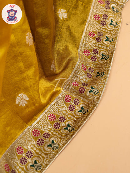 Pink & Yellow - Semi Leghanga Choli