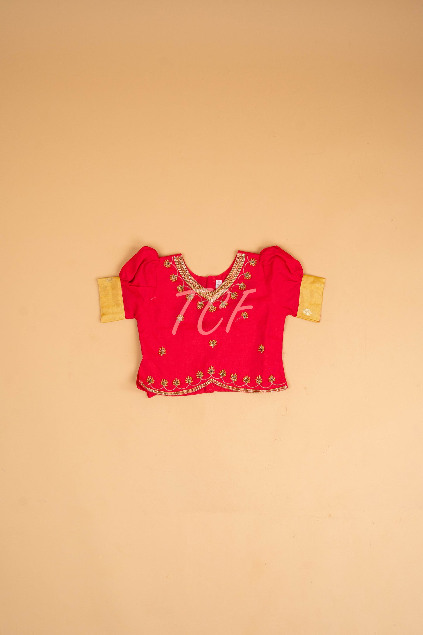 Pink & Mustard - Semi Leghanga Choli