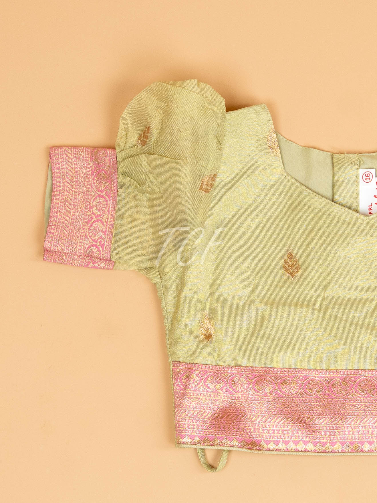 Light Green & Pink - Semi Leghanga Choli